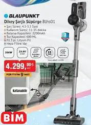 BLAUPUNKT DİKEY ŞARJLI SÜPÜRGE BLHS01